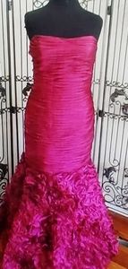JOVANI 4872b sz 18 Fuchsia Mermaid Prom Dress